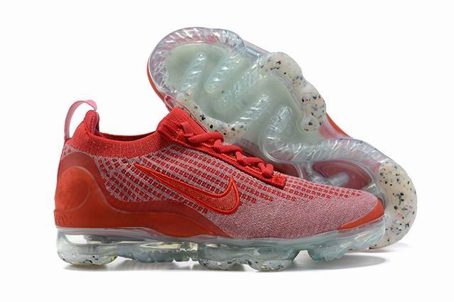 Cheap Nike Air Vapormax 2021 FK Women's Shoes Red-16 - Click Image to Close